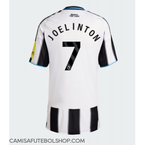 Camisa de time de futebol Newcastle United Joelinton #7 Replicas 1º Equipamento Feminina 2025-26 Manga Curta